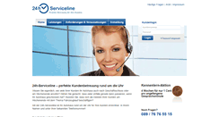 Desktop Screenshot of 24h-serviceline.de